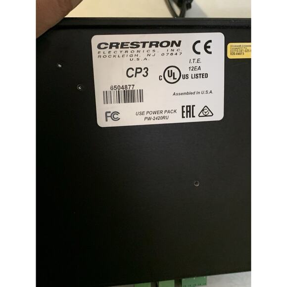 Crestron CP3 3-Series Control Processor – PSU & Rack Ears Included Tested - Picture 7 of 7